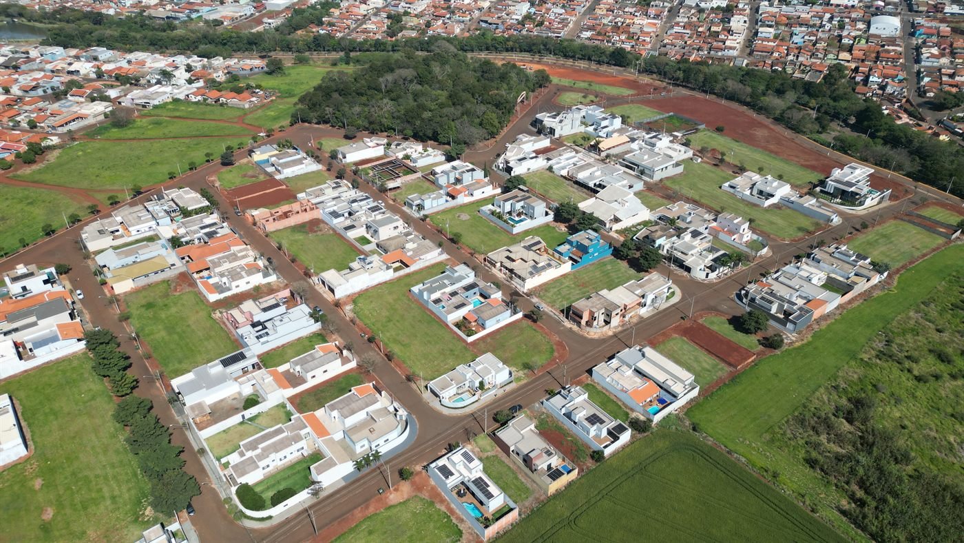 Vista aérea do loteamento Cidade Nova e arredores